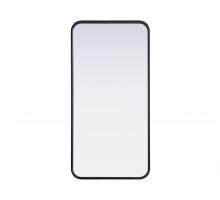  MR8A1836BLK - Contour Metal Rectangle Mirror 18x36 in Black