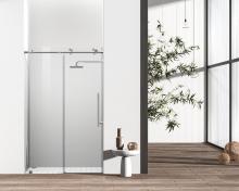  SD101-4876BNK - Frameless Shower Door 48x76 Brushed Nickel