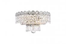  V1900W12C/RC - Century 2 Light Chrome Wall Sconce Clear Royal Cut Crystal