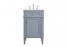  VF12521GR - 21 Inch Single Bathroom Vanity in Grey