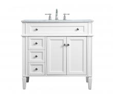  VF12536WH - 36 Inch Single Bathroom Vanity in White