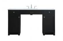  VF14960MBK - 60 Inch Ada Compliant Bathroom Vanity in Black