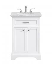  VF15024WH - 24 In. Single Bathroom Vanity Set in White