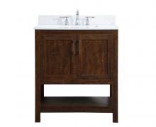  VF16030EX-BS - 30 Inch Single Bathroom Vanity in Espresso with Backsplash