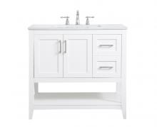  VF16036WH - 36 Inch Single Bathroom Vanity in White