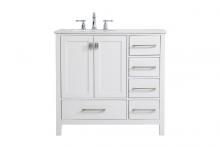  VF18836WH - 36 Inch Single Bathroom Vanity in White