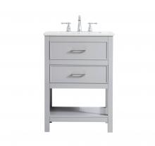  VF19024GR - 24 Inch Single Bathroom Vanity in Grey