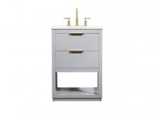  VF19224GR - 24 Inch Single Bathroom Vanity in Grey