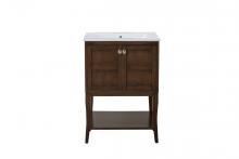  VF2102 - 2 Doors Cabinet 24 In.x18 In.x34 In. in Antique Coffee