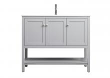  VF22242GR - 42 Inch Single Bathroom Vanity In Grey