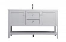  VF22260GR - 60 Inch Single Bathroom Vanity In Grey