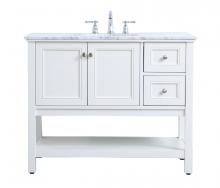  VF27042WH - 42 In. Single Bathroom Vanity Set in White