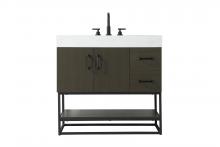  VF29236MMB - 36 inch Single Bathroom Vanity in Mocha Brown