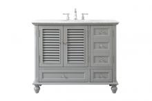  VF30542GR - 42 Inch Single Bathroom Vanity in Grey