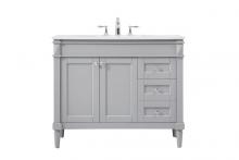  VF31842GR - 42 Inch Single Bathroom Vanity in Grey