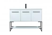  VF42548MWH - 48 Inch Single Bathroom Vanity in White