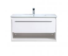  VF43036WH - 36 Inch Single Bathroom Floating Vanity in White