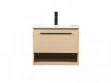  VF43524MMP - 24 Inch Single Bathroom Vanity in Maple