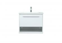  VF43524MWH - 24 Inch Single Bathroom Vanity in White