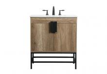  VF48830NT - 30 Inch Single Bathroom Vanity in Natural Oak