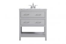  VF90130GR - 30 Inch Single Bathroom Vanity in Grey