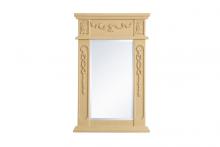  VM11828LT - Wood Frame Mirror 18 Inchx28 Inch in Light Antique Beige