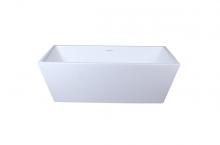  BT21367GW - 67 Inch Soaking Rectangular Bathtub in Glossy White