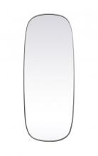  MR2B2460SIL - Metal Frame Oval Mirror 24x60 Inch in Silver