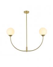  LD816D36BR - Nyomi 36 Inch Chandelier in Brass