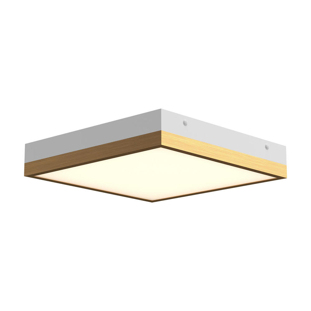 Sydney 11-in Aged Gold/White LED Flush Mount