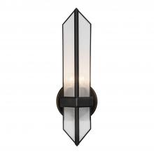 Alora Lighting WV332904UBCR - Cairo 4-in Ribbed Glass/Urban Bronze 1 Light Wall/Vanity