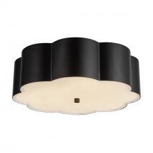  FM603314MB - Blossom 14-in Matte Black Socket Flush Mount