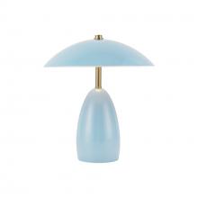  TL437409CER - Poppy 9-in Cerulean LED Table Lamp