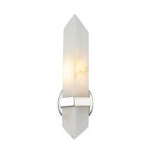 Alora Lighting WV334105PNAR - Valencia 5-in Polished Nickel/Alabaster 1 Light Wall/Vanity