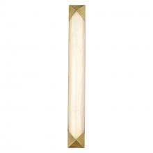 Alora Lighting WV323225VBAR - Caesar 25-in Vintage Brass/Alabaster LED Wall/Vanity