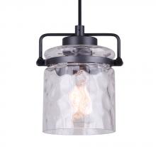  IPL707A01GPH - ARDEN, 1 Lt Cord Pendant, Watermark Glass, 100W Type A, 5.5" W x 10 - 58" H