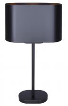  ITL2132B24BK - Kov 1 Light Table Lamp with Matte Black Finish and Matte Black Shade