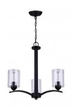  ICH370A03BK-RG - Canarm 3 Light Chandelier