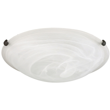  IFM161613 - Fmount, 16" 3 Bulb Clip Flushmount, Alabaster Glass, 60W Type A