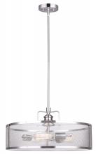  ICH626A03BN20 - BECKETT, 3 Lt 20" Rod Chandelier, Metal Shade,100W Type A, 20" W x 18 1/4" - 60 1/4"