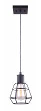  IPL702A01BK - WREN, MBK Color, 1 Lt Cord Pendant, 100W Type A, 6" W x 11" - 58" H