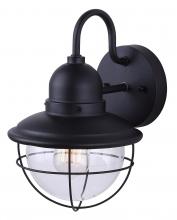  IOL254BK - Lohan, 1 Lt Outdoor Down Light, Clear Glass, 60W Type A, 9 1/4"W x 8"H x 12 5/8"D