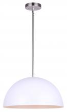  IPL734B01BNH - SADIE, IPL734B01BNH, MWH + BN Color, 1 Lt Rod Pendant, 100W Type A, 15.75" W x 11.25 - 59.25"