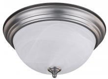  IFM415BN - Fmount, 15" 3 Bulb Flushmount, Alabaster Glass, 60W Type A