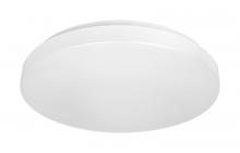  62/1212 - 14 inch; Acrylic Round; Flush Mounted; LED Light Fixture; CCT Selectable; White Finish; 120V