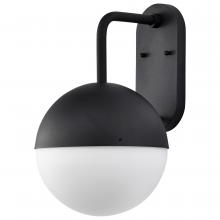  62/1617 - Atmosphere; 10W LED; Large Wall Lantern; Matte Black with White Opal Glass