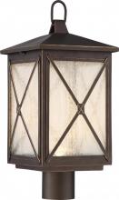  62/815 - Roxton Post Lantern; Umber Bay Finish