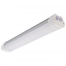  65/830R1 - 2 Foot; 20 Watt; LED Tri-Proof Linear Fixture; CCT Selectable; IP65 and IK08 Rated; 0-10V Dimming;