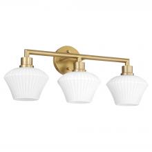  5221-3-80 - Cassini 3 Light Vanity, Aged Brass