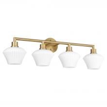  5221-4-80 - Cassini 4 Light Vanity, Aged Brass